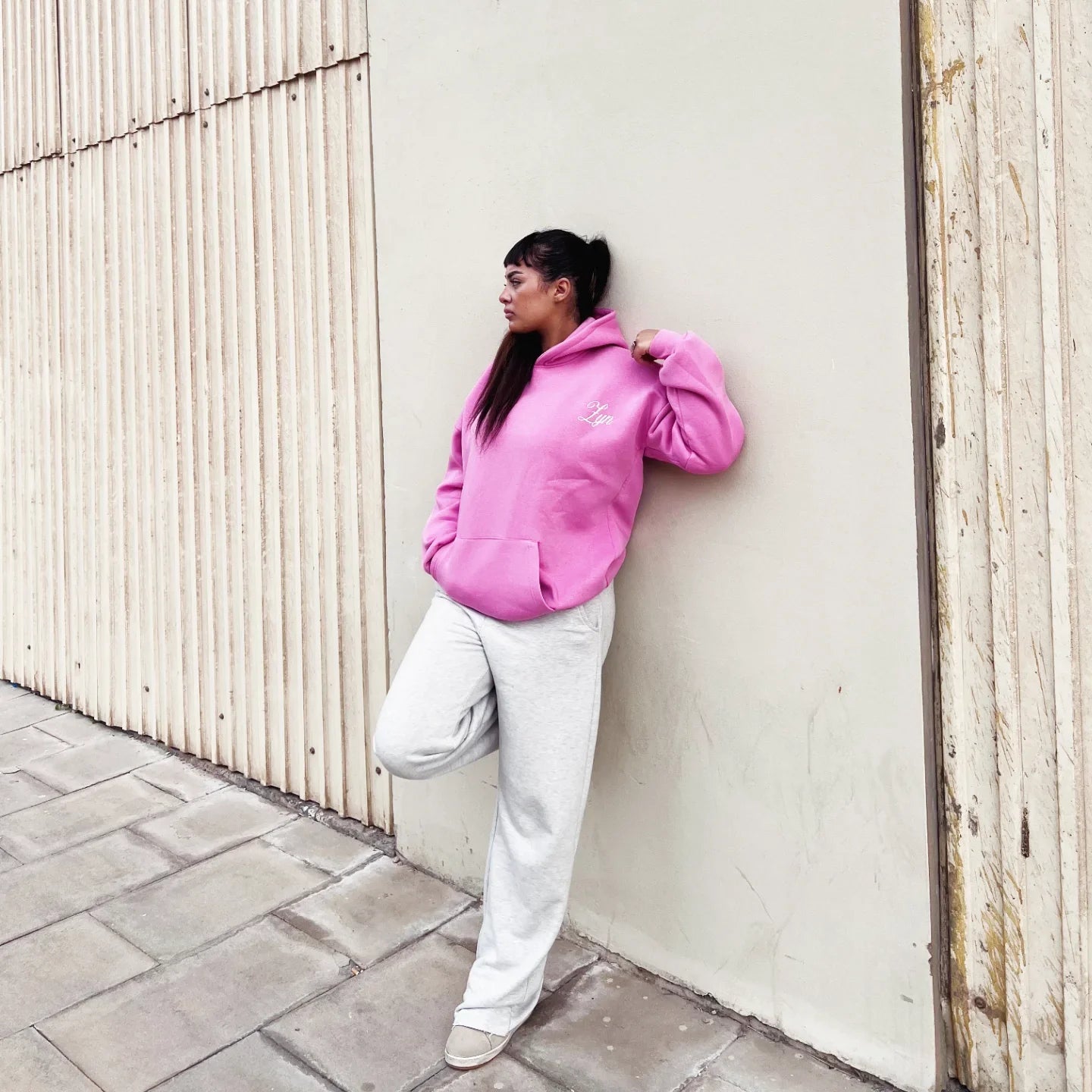 Quiet Beauty Hoodie – Baby Pink